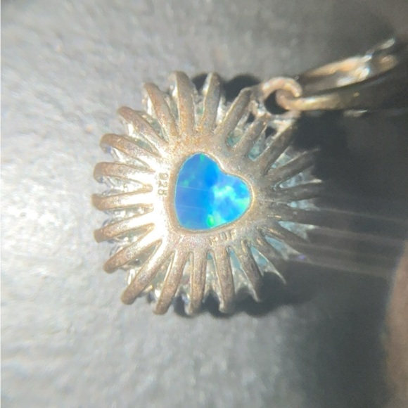 Opal Heart Necklace - Picture 6 of 6